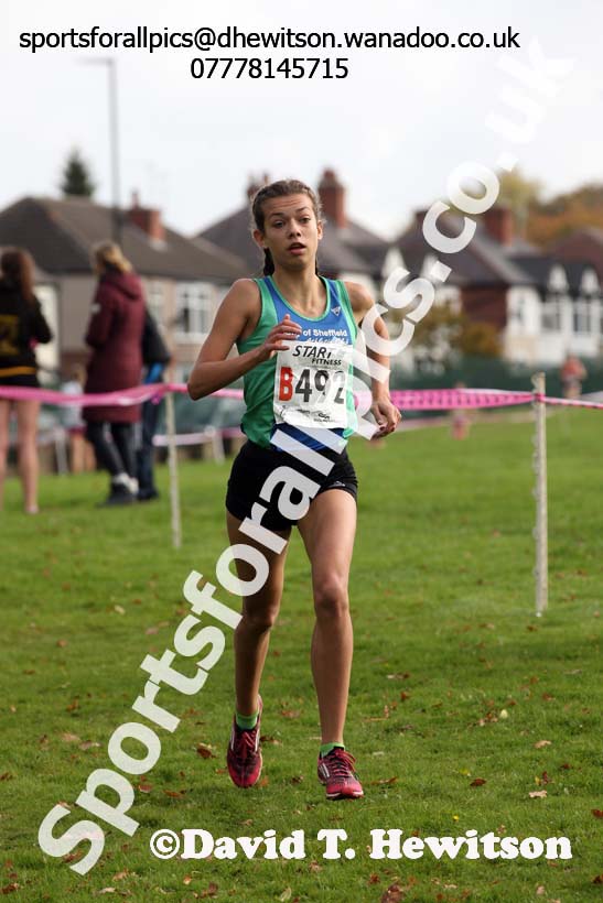 Womens under-17s Northern Cross Country Relays, Graves Park, Sheffield. Photo: David T. Hewitson/Sports for All Pics